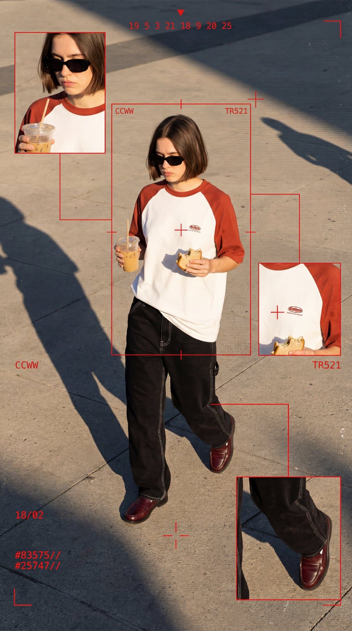 サイバーパンク風ファッションエディトリアル